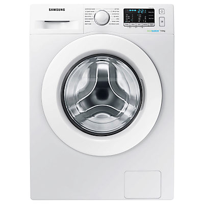 Samsung WW70J5555MW/EU ecobubble™ Freestanding Washing Machine, 7kg Load, A+++ Energy Rating, 1400rpm Spin, White Samsung WW70J5555MW/EU ecobubble™ Freestanding Washing Machine, 7kg Load, A+++ Energy Rating, 1400rpm Spin, White